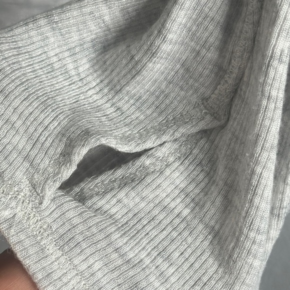 Athleta purana Gray wrap  hooded sweatshirt size L active wear yoga over size - Picture 10 of 10